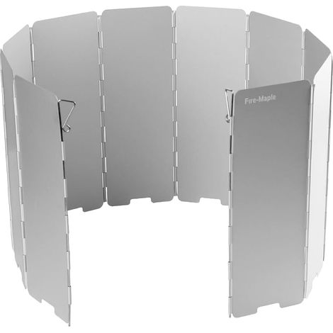 FMW-510 Écran Coupe-Vent Pliant pour Réchaud de Camping, Pare-Vent pour Réchaud à Gaz à 10 Plaques, pour Camping, Pique-Nique, Randonnée et Cuisine en Plein Air (1/5)