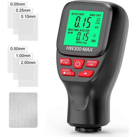 Jauge d épaisseur de peinture zéro à deux mille microns avec trois modes de sonde pour mesure FE et NFE haute précision