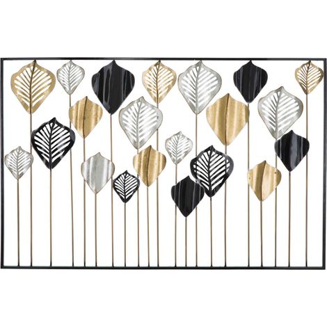 Panneau décoratif mural en métal, 120x2,5x78,5 cm, Lex (1/5)