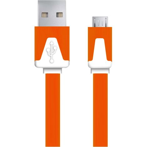 EB183O ESPERANZA MICRO USB 2.0 AB CABLE M/M 1.0M PLANO NARANJA