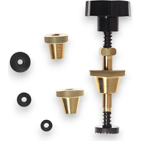 Kit frese rettifica rubinetti varie misure con boccole coniche per tubature idrauliche diametro 40x27 ø 27-32 3/8 1/2 3/4 1 pollice
