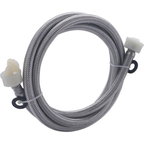 Flexible de machine à laver inox coudé femelle 2.00 mètres (1/3)