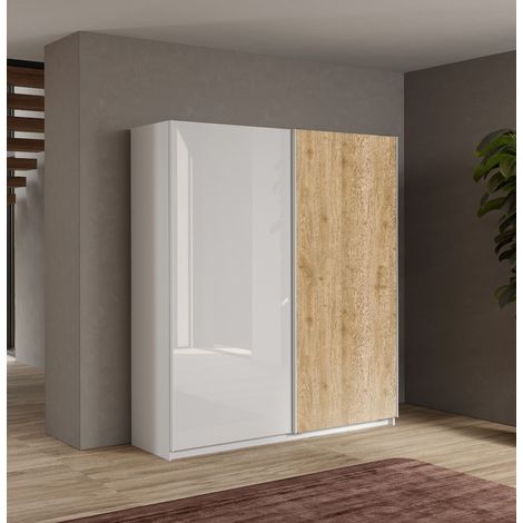 ARMADIO MOD. SWING CM 180X55 H.210 BIANCO E CADIZ