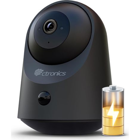 2K 3MP Caméra Surveillance Intérieure sans Fil Batterie (1/5)