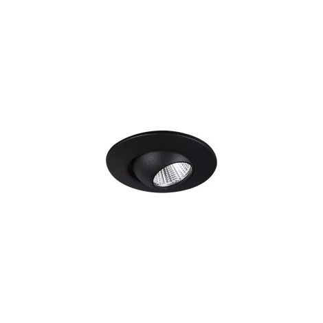 Faretto incasso orientabile tondo nero LED 3W Maxlight