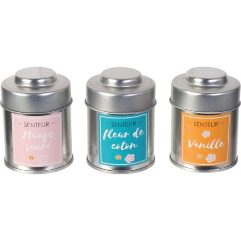 Coffret 3 Bougies Parfumées "Sweet" 60g Multicolore (1/5)