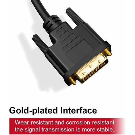 Câble USB-C vers DVI 1,8 m - 4K@30Hz, durable, sans adaptateur (mod. 755673747539) (1/3)