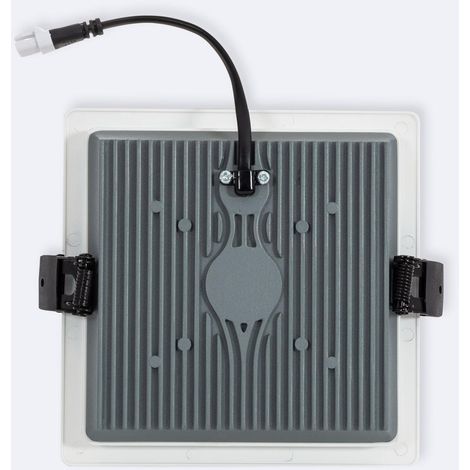 LED Einbaustrahler flach 24W Eckig Dimmbar Dim To Warm Ausschnitt 135x135 mm Weiß