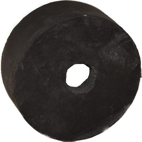 Gummiunterlage Hartgummi Auflage mit Befestigungsloch rund Ø 70 mm (1/5)