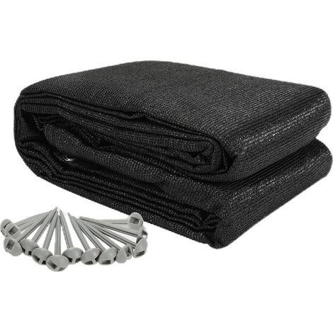 Wolketon Alfombra Exterior Alfombra de Tienda Alfombra de Viaje para Camping Alfombra de Toldos para Caravana 300X400cm Negro (1/5)