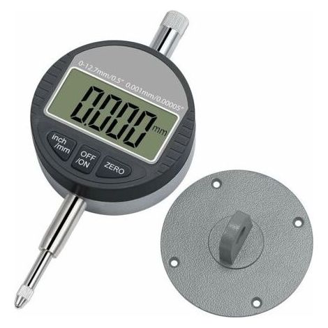 DTL LED Digital Micrometer 0.001mm/0.00005' Digital Indicator Precision Gauge 0-12.7mm/1' Electronic Comparator/Digital Probe Indicator (1/5)
