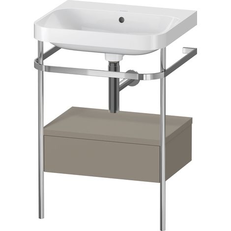 Duravit Happy D.2 Plus c-shaped Set avec console métallique et