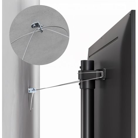 Maclean MC 494 supporto TV nero 84,5 cm largo (1/5)