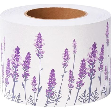 Frises Papier Peint Lavande violette 10 X 500cm Moulure Murale Autocollant Murals Adhesif Murale Plinthe Adhesive PVC (1/5)