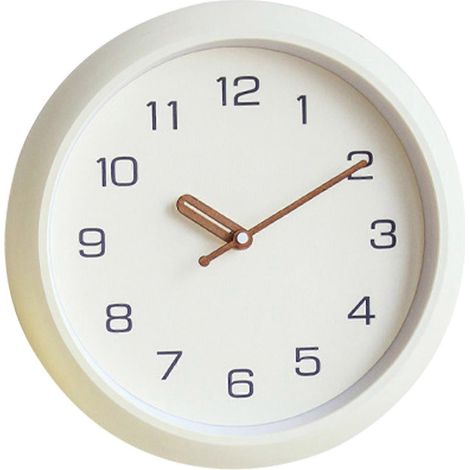 12 Zoll (30 cm) große, geräuschlose Quarz-Wanduhr, batteriebetrieben, rund, gut lesbar, für Zuhause