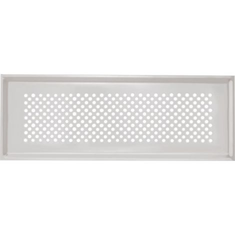 Zehnder Design-Abdeckgitter ComfoGrid Pisa für Luftdurchlassgehäuse CLF, 350x130mm, Edelstahl