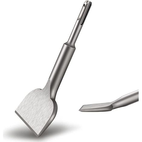 Kaelt - Burin SDS PLUS Carrelage, Ciseau à Carrelage 165mm x 75mm Haute Qualité Nouvellement Améliorés, Burin pour Carreleur, Ciseau à Tuiles Courbé Ciselé pour Céramique et Carreaux de Sol (1/5)