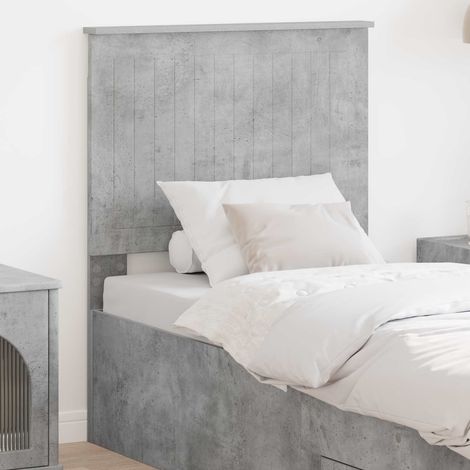 Tête de lit-Panneau de lit Gris béton 75 cm Bois d'ingénierie 988519 (1/5)
