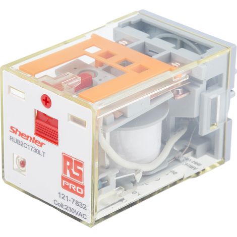 RS PRO Relais sans accrochage 2 RT, bobine 240V c.a. Enfichable 300W ( Prix pour 1 ) (1/2)