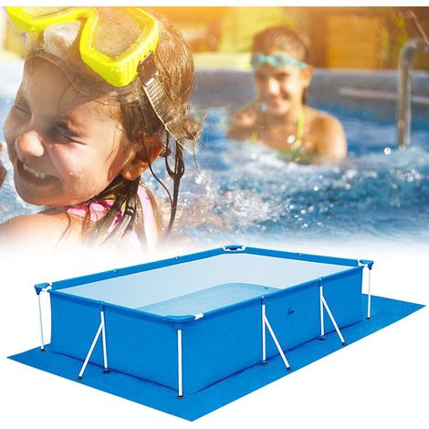 Bâche de Protection pour Piscine Rectangulaire 500 x 300 cm - Pliable, Imperméable, Pour Sol extérieur (1/5)