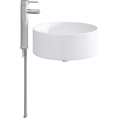 Lavabo de baño Cromado 40,5 x 40,5 x 15,5 cm Metal vidaXL
