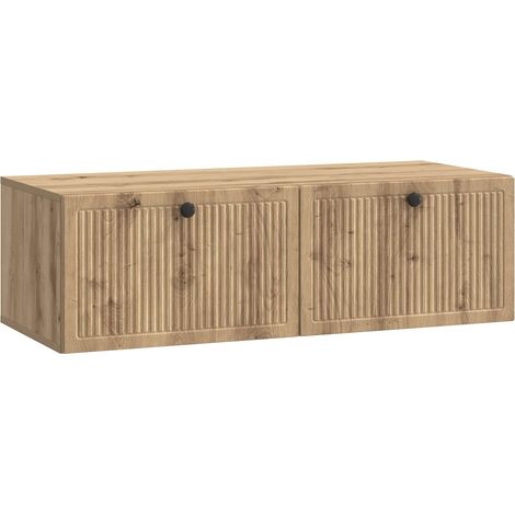 vidaXL  Wall-Mounted TV Cabinet  Artisan Oak 98 x 41 x 30 cm