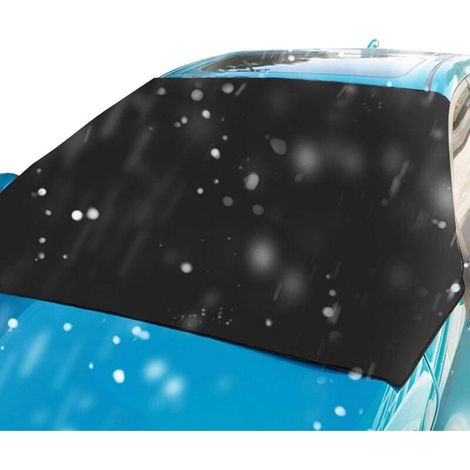 Housse de Pare-Brise étanche à la Neige,Couverture de Pare-Brise, Pare-Soleil pour fenêtre Automobile, Bloqueur de Soleil en Polyester Haute densité pour Garder la Voiture Propre (1/5)
