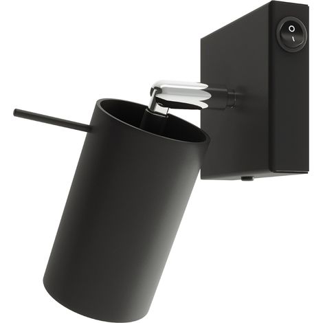 Wandleuchte Mirax 1 GU10 Schwarz Lumilo 10.199.49 (1/5)