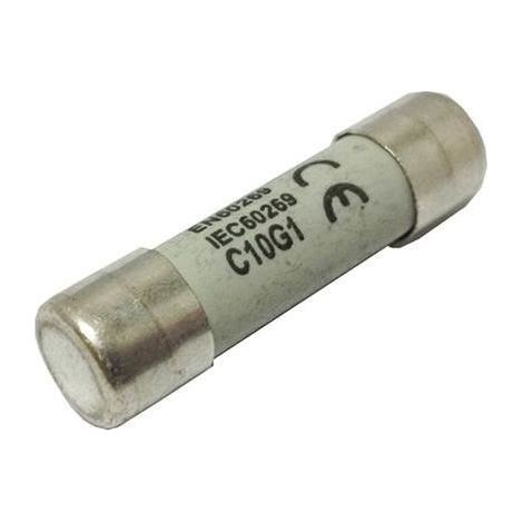Inserto cilíndrico 10 x 38 mm 1A GG 500V CA Fusible cilíndrico 10 x 38 1A G (1/4)