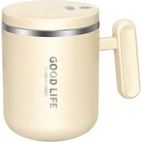 400 ml Edelstahl-Kaffeebecher mit Selbstumrührfunktion, wiederaufladbarer elektrischer Mixer, isolierter Kaffeebecher mit Deckel (siehe Foto) (1/5)