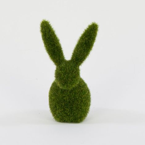Figura de conejo, decoración de conejo flocado (1/2)