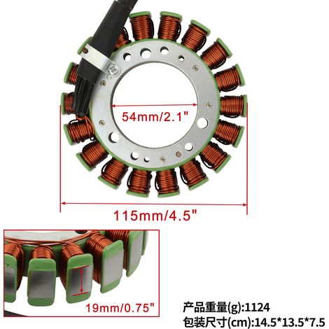 Die Statorspule ist passend für Kodiak 450 YFM450 4x4 2018-2024 BB5-81410-00-0 (1/4)