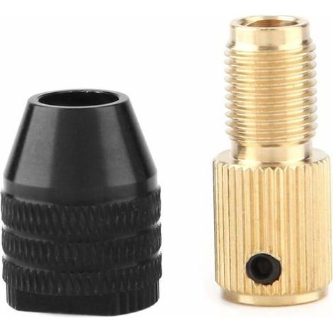 Mini Mandrin Auto-serrant, Mini Mandrin de Perceuse à Perceuse Électrique Capacité de Serrage 0,3 à 3,4 mm (2MM Trou), Accessoires de Mini Perceuse Électrique Collet, pour Arbre de Moteur (1/5)