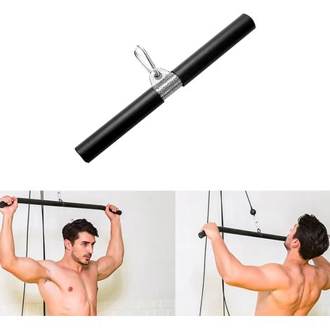 Drehbare gerade Stange zum Selberbauen von Bizeps-Klimmzügen mit Handgriffen – Drehbare gerade Stange für professionelle Fitnessstudios (1/5)