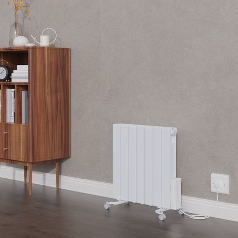 Warmehaus Oil Filled 7 Fin WiFi Electric Heater 575x615mm 1200W