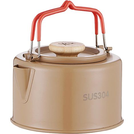 Bouilloire de camping – Petite bouilloire en acier inoxydable de 1100 ml - (1/5)