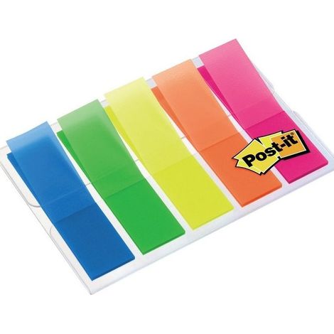 3M POST-IT INDEX MINI SEGNAPAGINA 12MM X 43.2MM COL. ASSORTITI FLUO CONF 100 Pz.