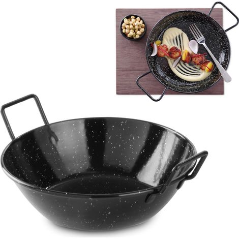 Bol à paella profond émaillé, diamètre 170 x (H) 40 mm Hendi 622827