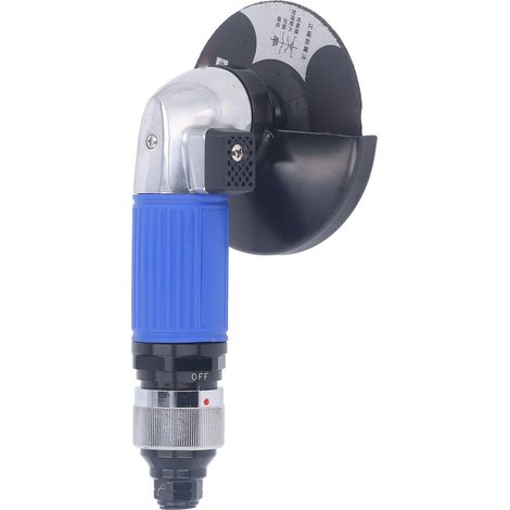 Ponceuse polisseuse pneumatique industrielle 4 pouces 11000 tr/min, entrée 1/4 pouce, interrupteur sécurité, meuleuse d'angle à air comprimé pour ponçage et polissage. (1/5)