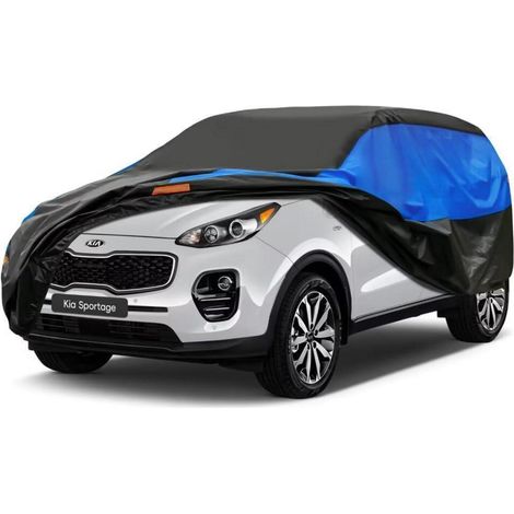 Autoabdeckung wasserdicht atmungsaktiv für Kia Sportage (1994-2021) schwarz blau (1/5)