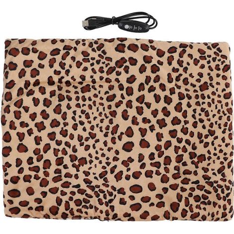 Waschbare, faltbare Heizmatte mit 3 Temperaturstufen und USB-Ladefunktion für Haustiere (Katze, Hund, Leopard)