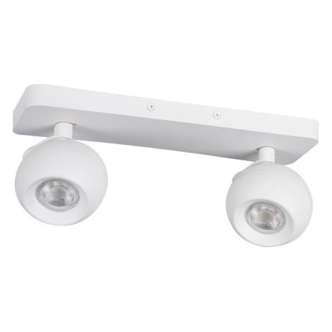 Applique Murale / Plafonnier 2x35W GU10 310mm Orientable Blanc (1/4)