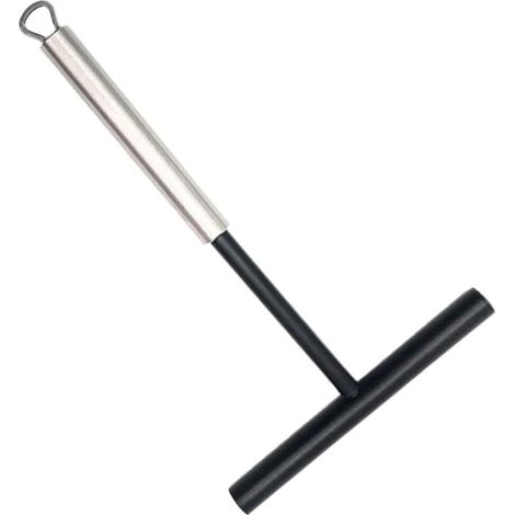 Spatola per pancake in acciaio inox, stampo in silicone per pancake, pizza e pizza, spatola in gomma per burro, pratici bastoncini per pancake, omelette rotonde - Crezuo