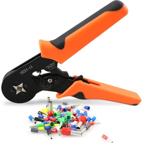 Pince à cosses automatique pour câbles 0,25-10 mm² avec 1200 embouts, 8 tailles-AquaForge
