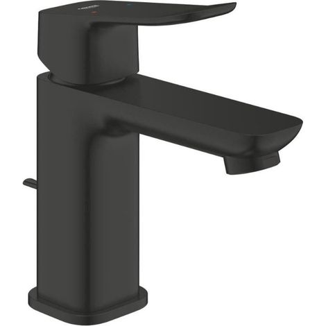 Dice Miscelatore monocomando per lavabo con leva e scarico, nero opaco (G1018562430)
