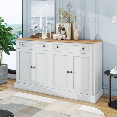 mobile credenza 150 cm 4 ante 2 cassetti naturale OKMYHOME (1/5)