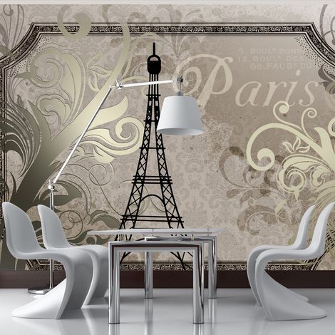 Fotomurale - Vintage Paris - color oro - 350x245 (1/4)