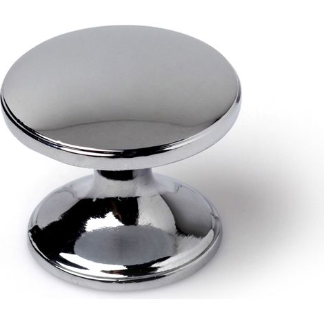 Pomo para Mueble  Estilo Contemporáneo  Fabricado en Zamak  Acabado en Cromo Brillo  Medidas 323227 mm  Sistema de Fijación  Incluye Tornillos M4  2 Unidades -
