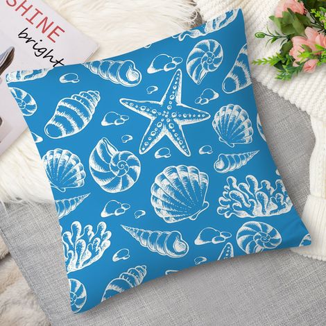 Coussin décoratif orque rétro, noir et blanc (1/5)