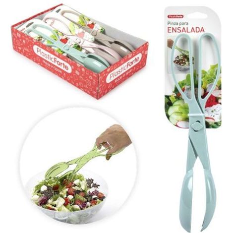 1 Pezzo Pinza da Tavola per Insalata Multiuso in Plastica 4 Colori